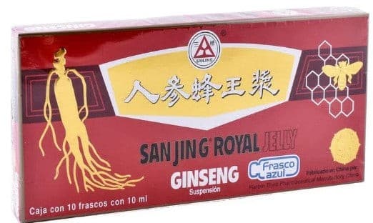 San Jing Royal Jelly Ginseng Susp. C/10 Fco. Amp. 200 Mg/10 Ml.