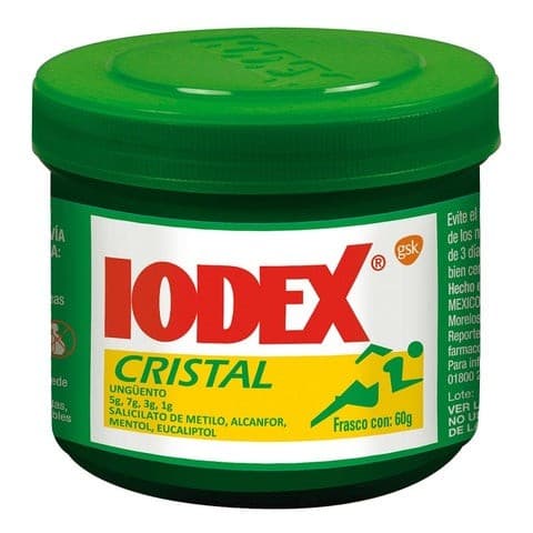 Iodex Cristal Ungüento Tarro C/ 60 G. 5-7-3-1 G/100 G.