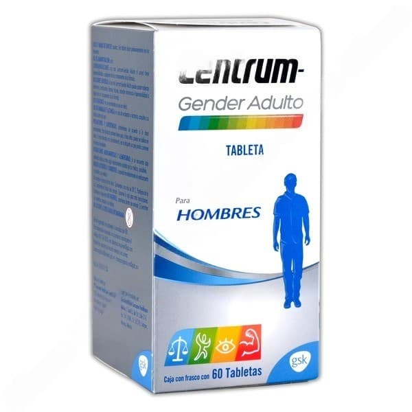 Centrum Gender Adulto P/hombres Cja/fco. C/60 Tabs.