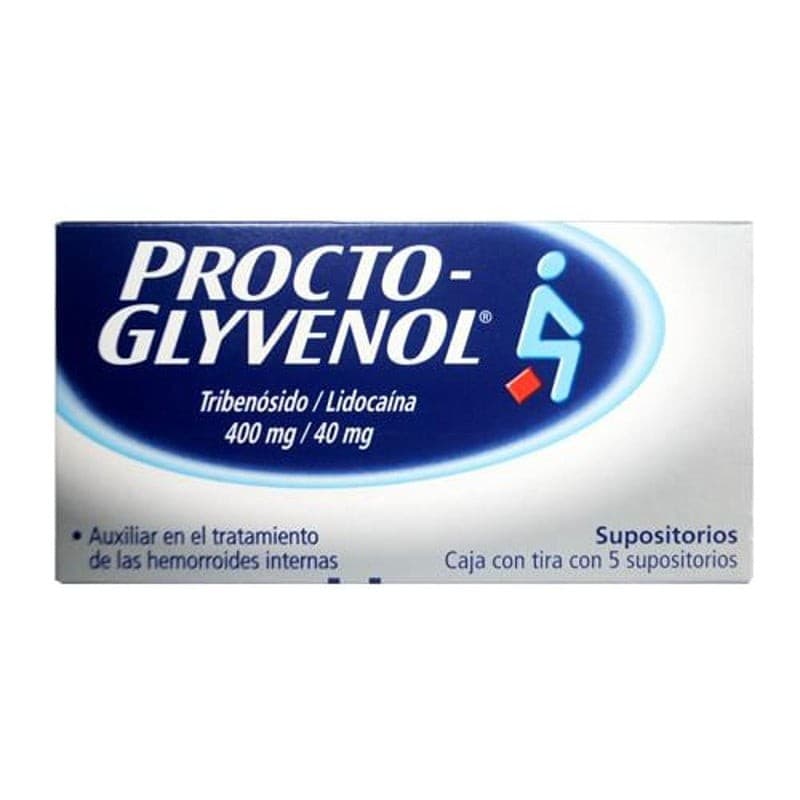 Procto-glyvenol C/5 Supositorios 400/40 Mg.