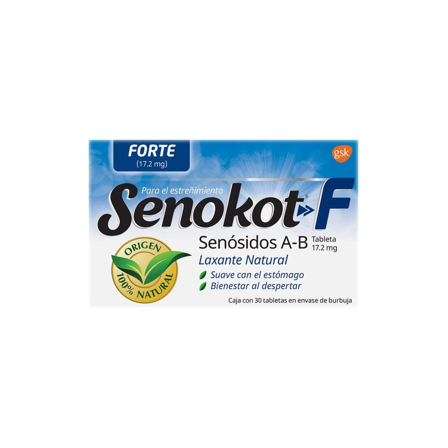 Senokot-f C/30 Tabs. 17.2 Mg.