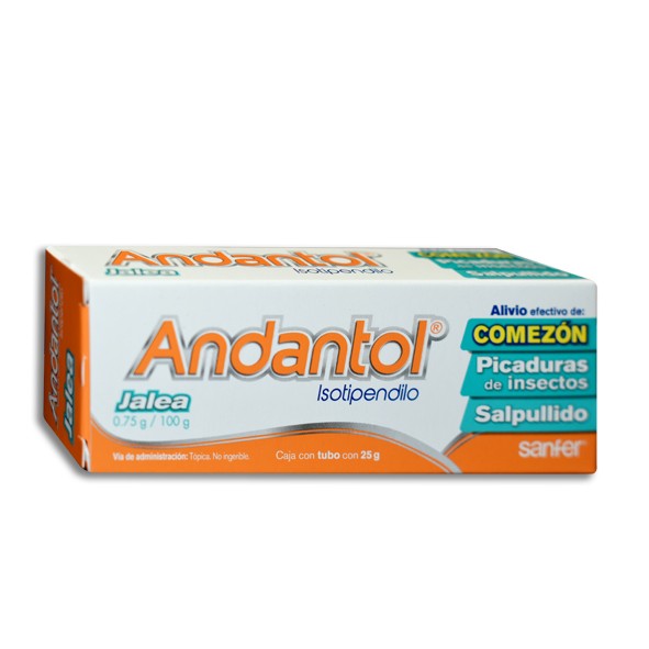 Andantol Jalea Tópica Tubo C/25 G. 0.75 G/100 G.