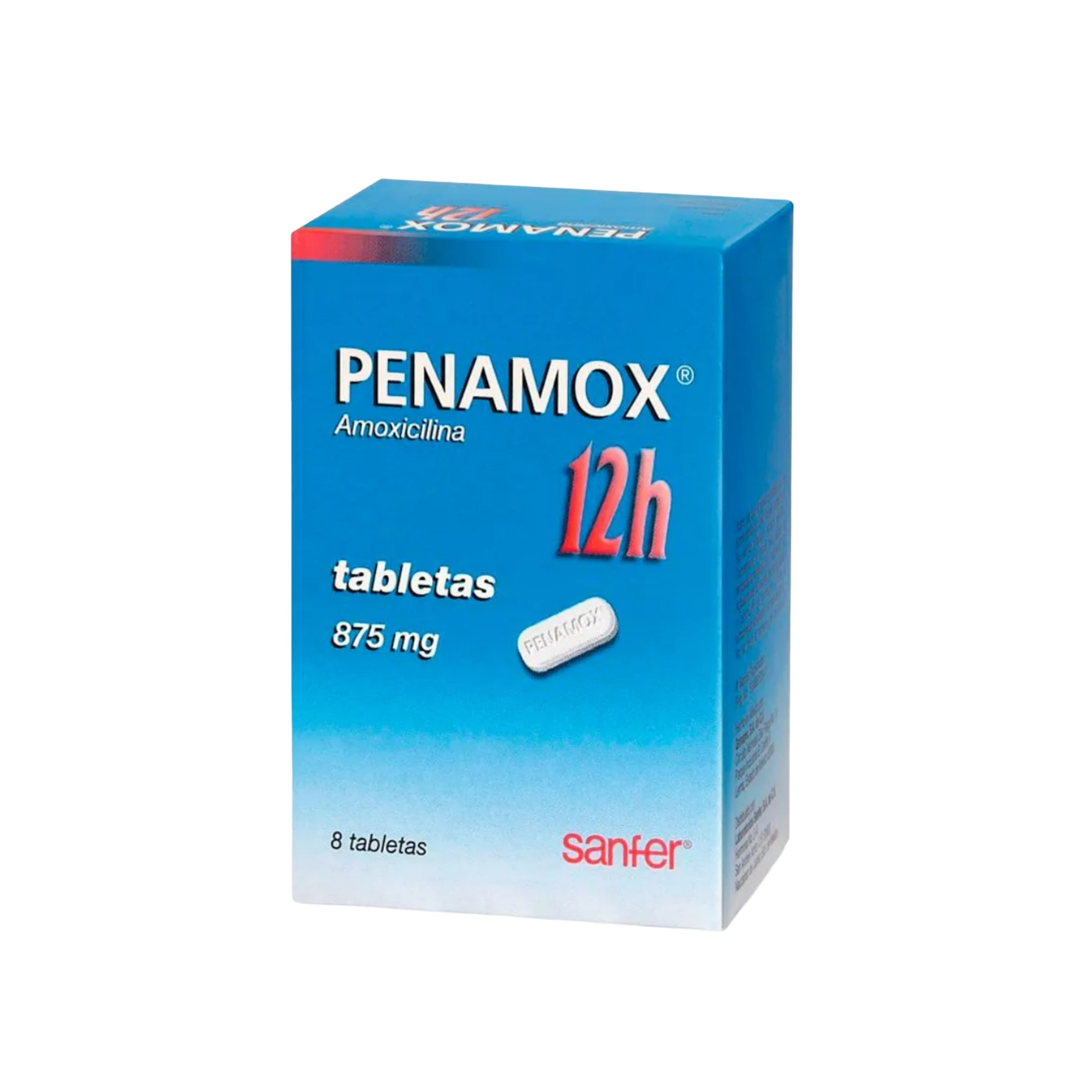 Penamox 12h C/8 Tabs. 875 Mg.