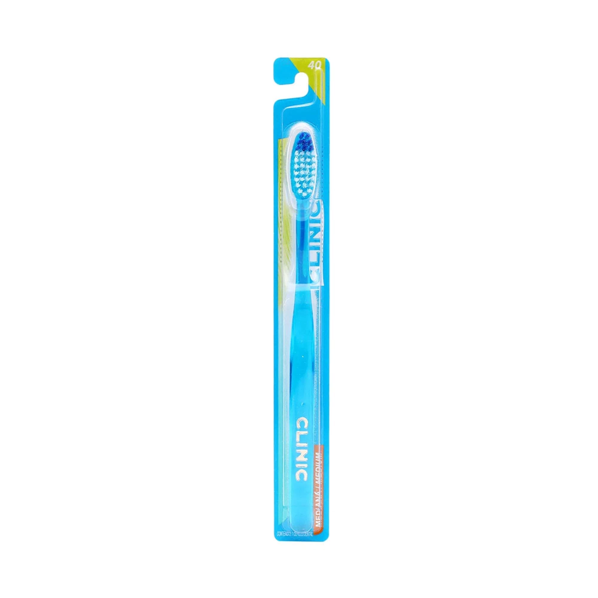 Cepillo Dental (clinic) Adulto 40 Mediano Col. Varios. Blister C/1 Pza.