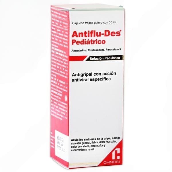 Antiflu-des Pediátrico Sol. Fco. Gotero 30 Ml. 2.5-0.1-15 G/100 Ml.