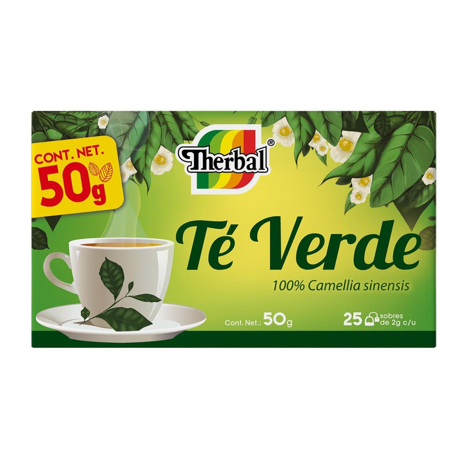 Té Verde P/infusión C/25 Sobs. 2 G.