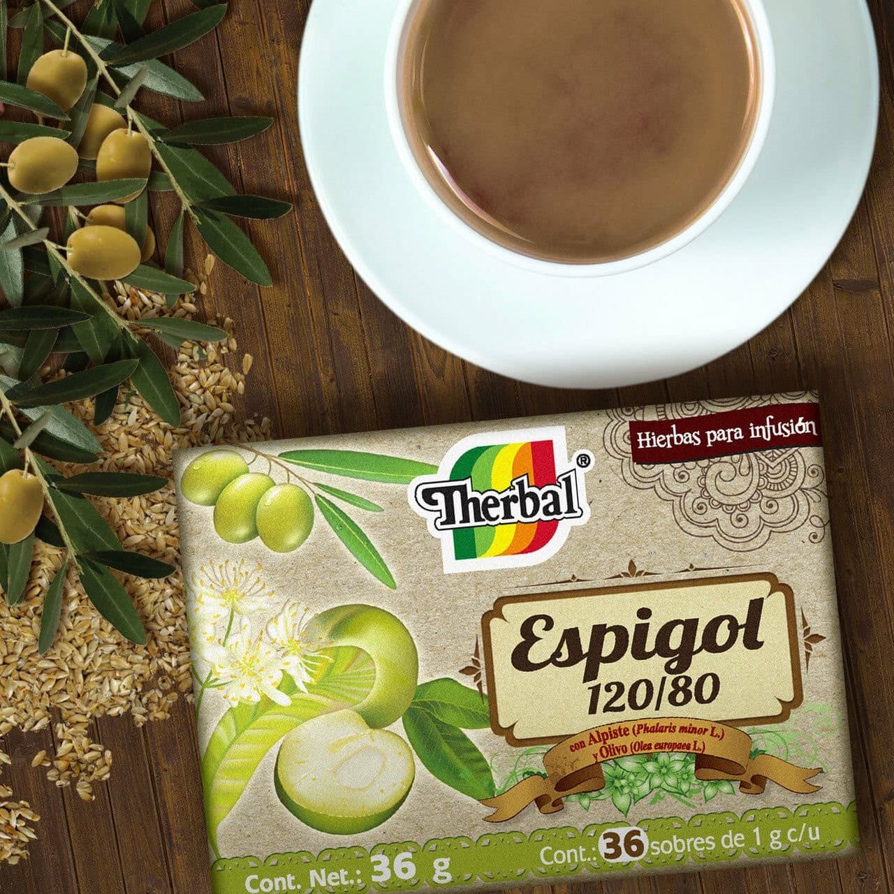 Espigol 120/80 P/infusión C/36 Sobs. 1 G.