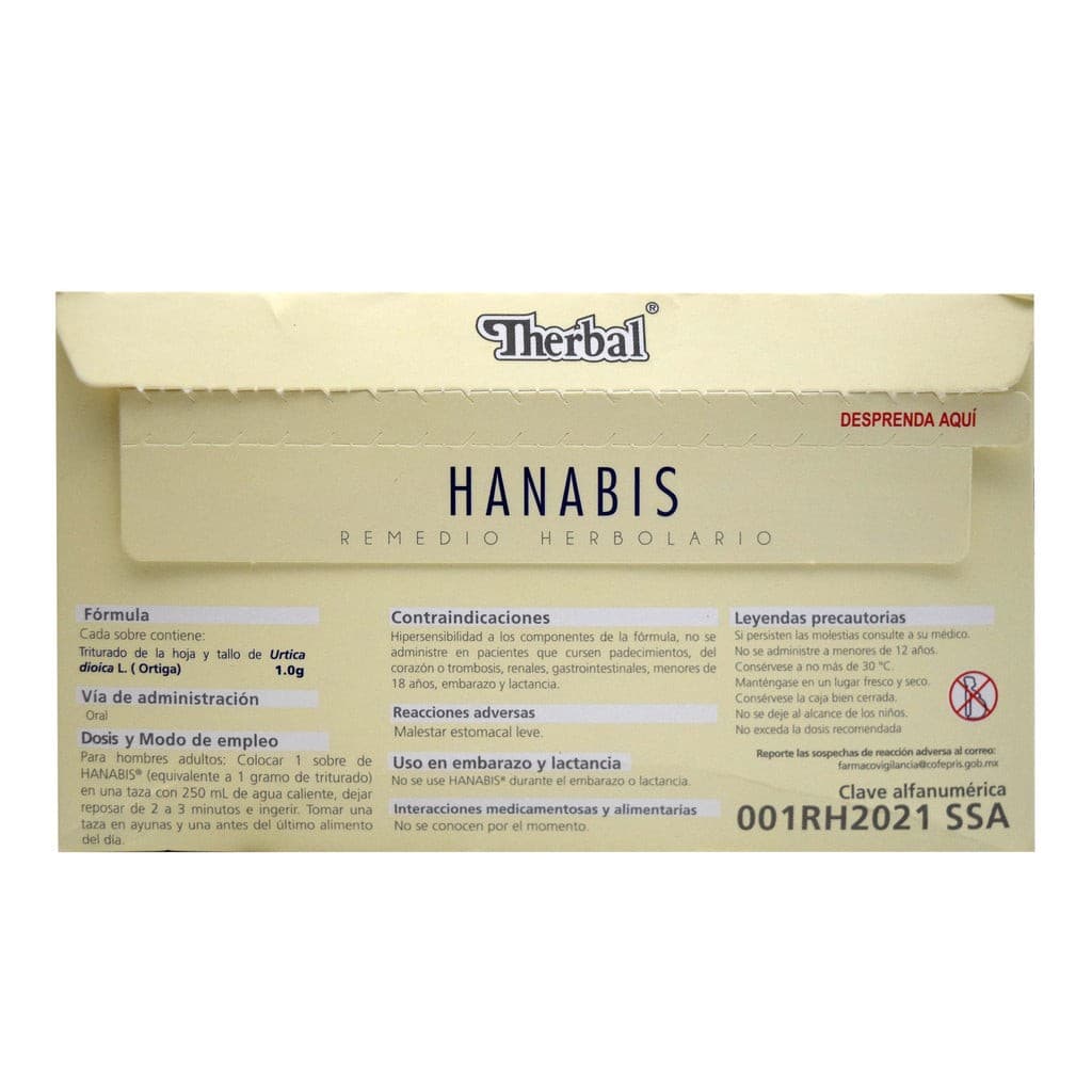 Hanabis P/infusión C/25 Sobs. 1 G.