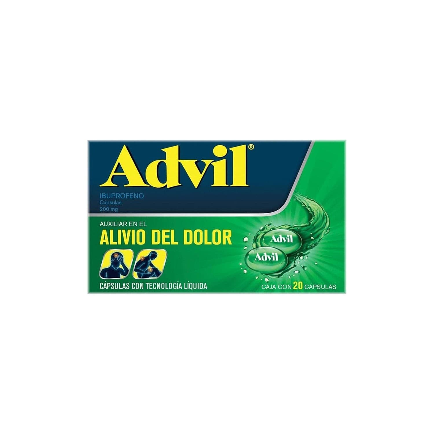 Advil Cja/fco. C/20 Caps. 200 Mg.