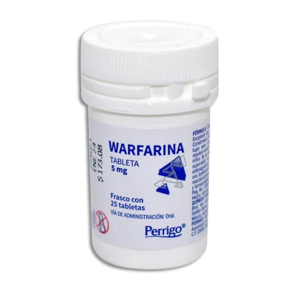 Warfarina (perrigo) C/25 Tabs. 5 Mg.