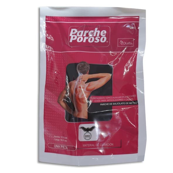 Parche Poroso (quifa) Sobre C/1 Pza. 12.5x18.5cm. 0.077 G.