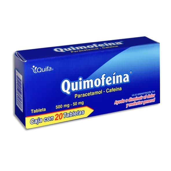 Quimofeína C/20 Tabs. 500/50 Mg.