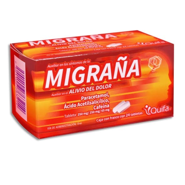 Migraña (quifa) C/24 Tabs 250/250/65 Mg.