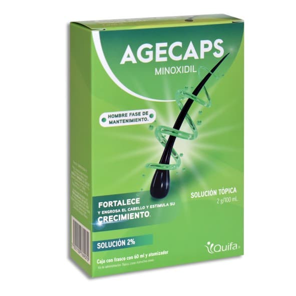 Agecaps Hombre F.m. Sol. Tópica 2% Fco. Atomizador C/60 Ml.