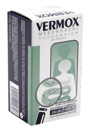 Vermox Susp. Fco. 30 Ml. 20 Mg/1 Ml.