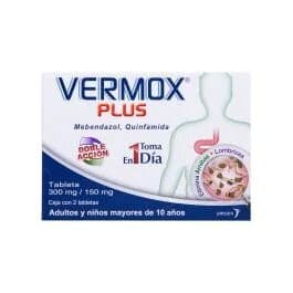 Vermox Plus C/2 Tabs. 300/150 Mg.