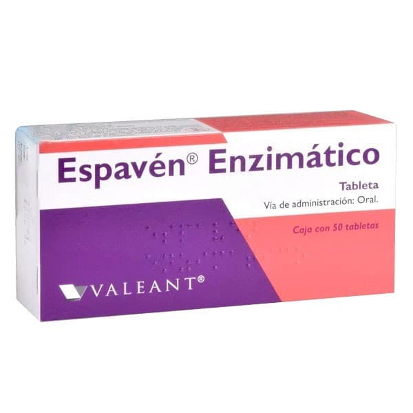 Espavén Enzimático C/50 Tabs. 40/130/25/5 Mg.