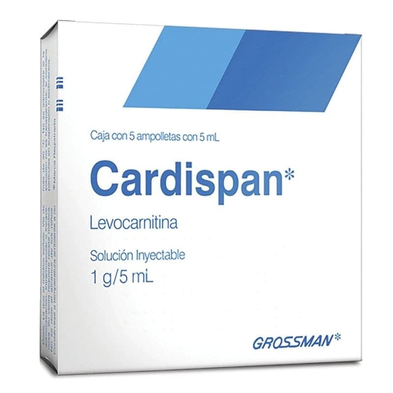 Cardispan Sol. Iny. C/5 Amptas. 1 G/5 Ml.