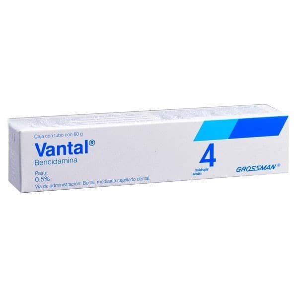 Vantal Pasta Dental 0.5% Tubo C/60 G.