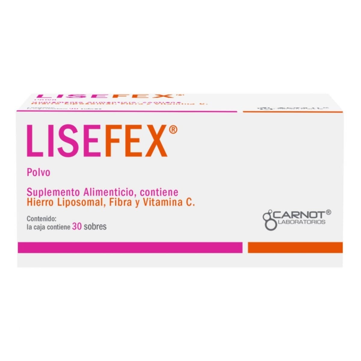 Lisefex Cja. C/30 Sobs. Polvo 1.5 G.