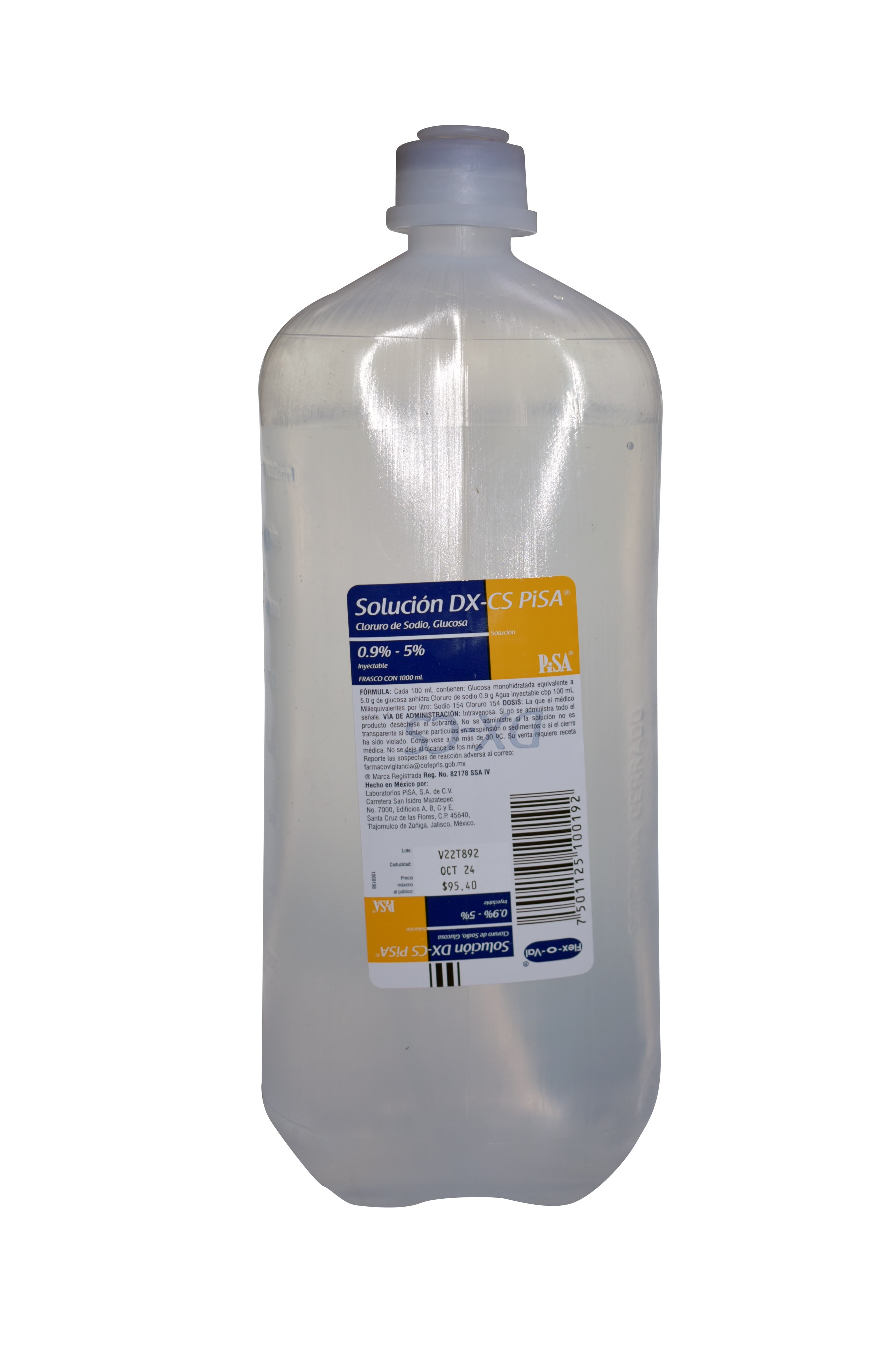Solucion Dx-cs (pisa) Sol. Iny. 0.9-5% Frasco 1000 Ml.