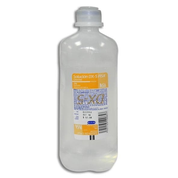 Solucion Dx- 5 (pisa) Sol. Iny. 5% Frasco 500 Ml.