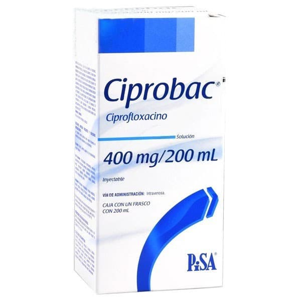 Ciprobac Sol. Iny. C/1 Fco. 200 Ml. 400 Mg/200 Ml.