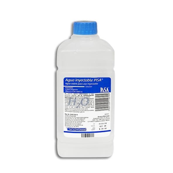 Agua Inyectable (pisa) Solución Fco. 1000 Ml.