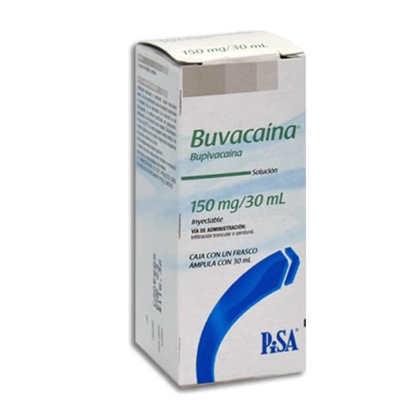 Buvacaína Sol. Iny. C/1 Fco. Amp. 150 Mg/30 Ml.