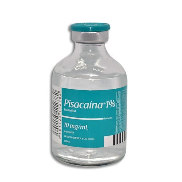 Pisacaina 1% Sol. Iny. C/1 Fco. Amp. 50 Ml. 10 Mg/1 Ml.