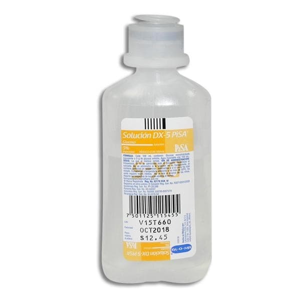 Solucion Dx- 5 (pisa) Sol. Iny. 5% Frasco 100 Ml.