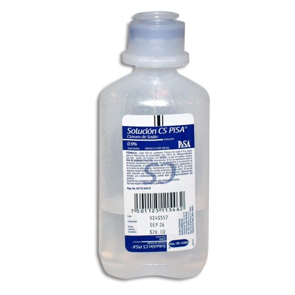 Solucion Cs (pisa) Sol. Iny. Al 0.9% Frasco 50 Ml.