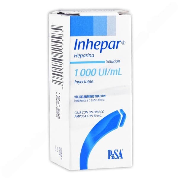 Inhepar Sol. Iny. C/1 Fco. Amp. 1,000 Ui/1 Ml.