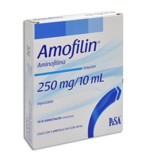 Amofilin Sol. Iny. C/ 5 Amptas. 250 Mg/10 Ml.