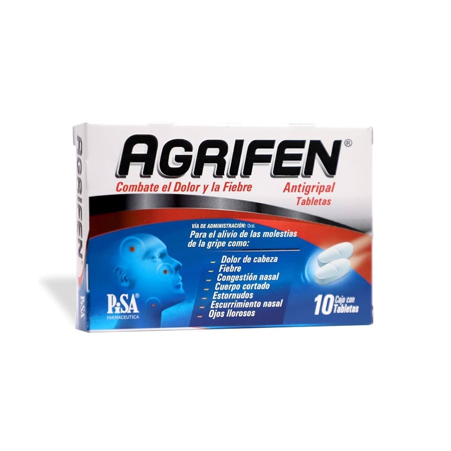 Agrifen C/10 Tabs. 500/25/5/4 Mg.