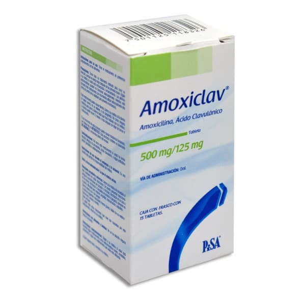 Amoxiclav C/15 Tabs. 500/125 Mg.