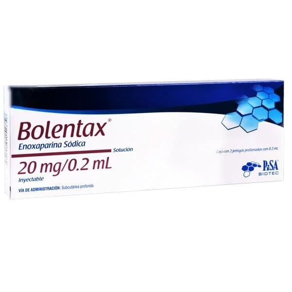 Bolentax Sol. Iny. C/2 Jgas. Prellenadas 20 Mg/0.2 Ml.