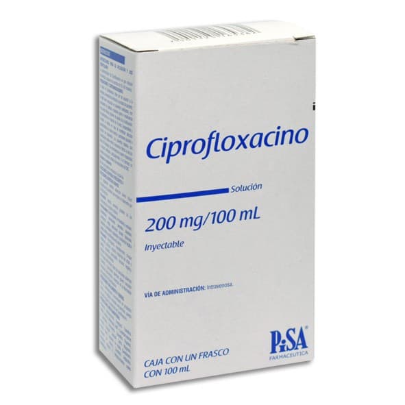 Ciprofloxacino (pisa) Sol. Iny. C/1 Fco. 100 Ml. 200 Mg/100 Ml.
