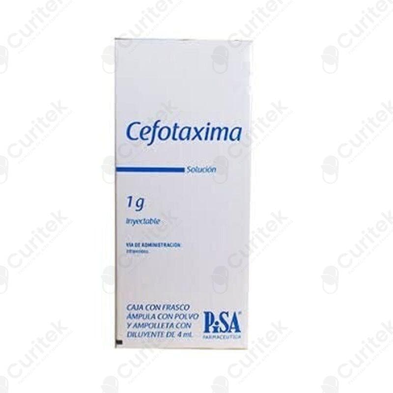 Cefotaxima (pisa) I.v. Sol. Iny. C/1 Fco. Amp. 1 G/4 Ml.