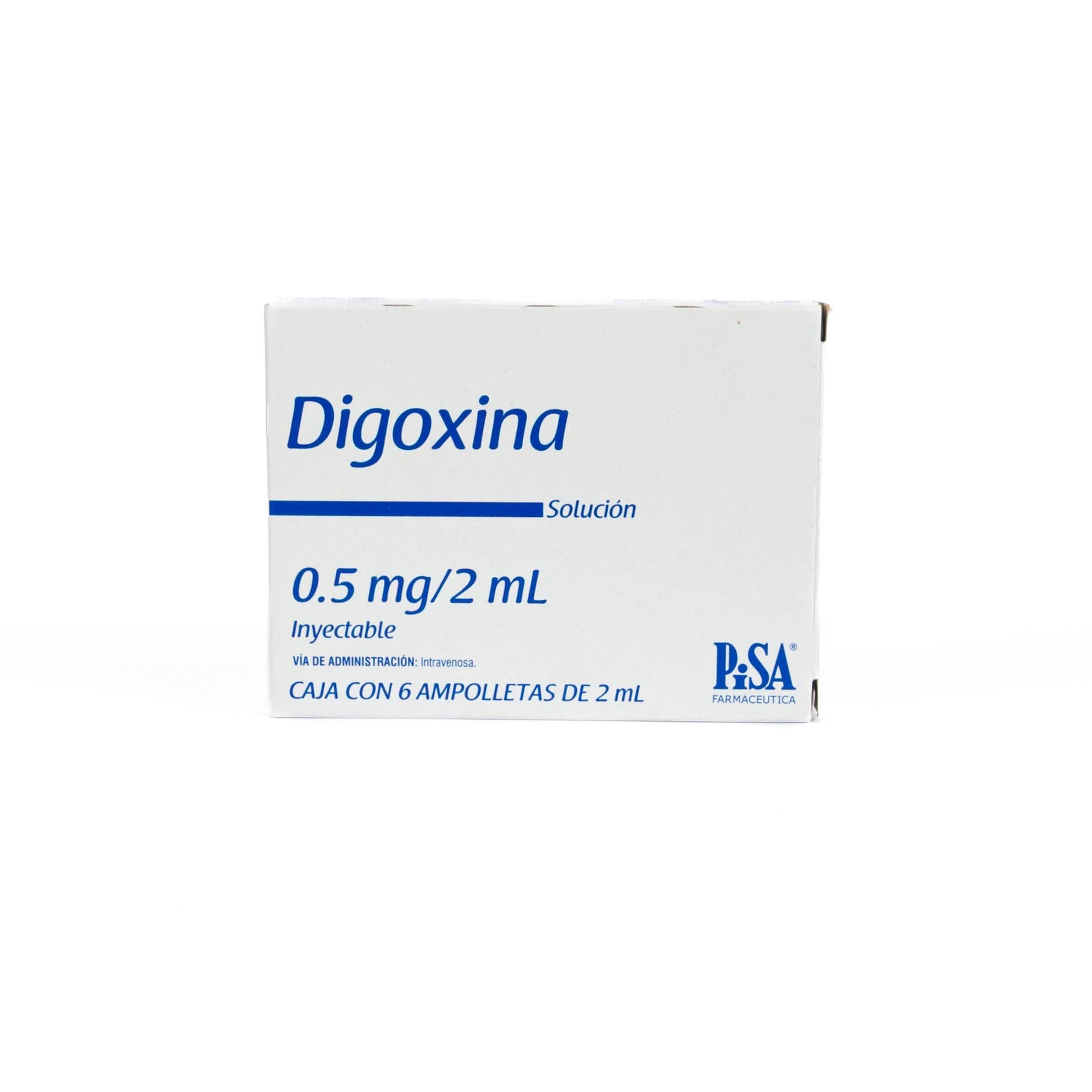 Digoxina Sol. Iny. C/6 Amptas. 0.5 Mg/2 Ml.