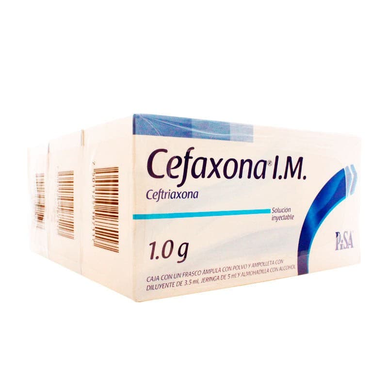Cefaxona I.m. Sol. Iny. C/1 Fco. Amp. 1 G/3.5 Ml. y Jeringa. (3 Pack).