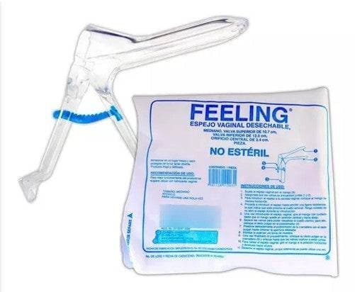 Feeling (espejo Vaginal) Desechable, No Estéril, Mediano C/1 Pza.