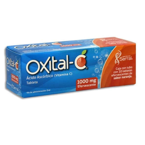 Oxital-c C/10 Tabs. Efervs. Sab. Naranja 1000 Mg.