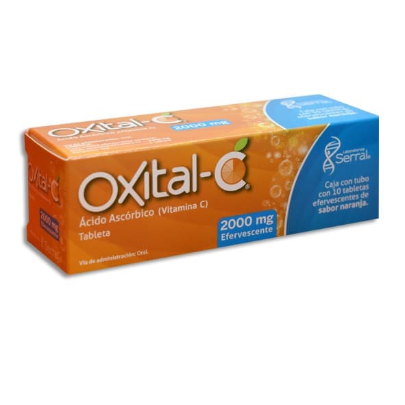 Oxital-c C/10 Tabs. Efervescentes Sab. Naranja 2000 Mg.
