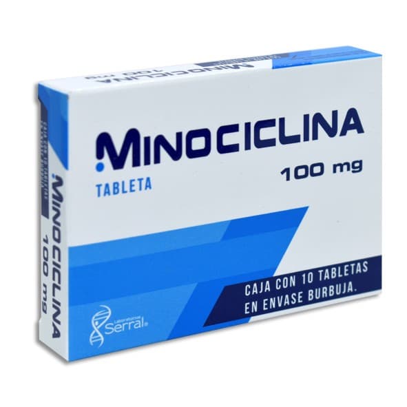 Minociclina (serral) C/10 Tabs. 100 Mg.