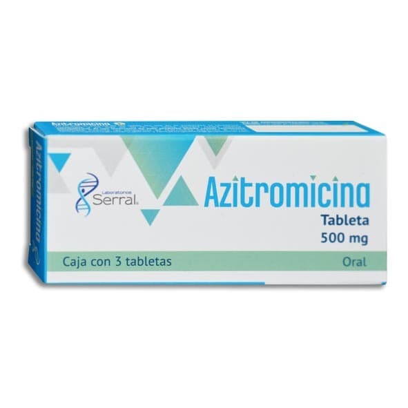 Azitromicina (serral) C/3 Tabs. 500 Mg.