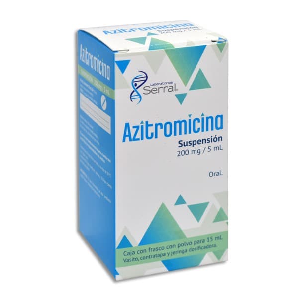 Azitromicina (serral) Susp. Fco. 15 Ml. 200 Mg/5 Ml.