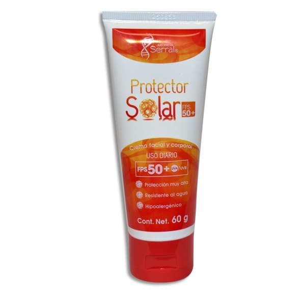 Protector Solar (serral) Fps 50+ Crema Facial y Corporal Tubo C/ 60 G.
