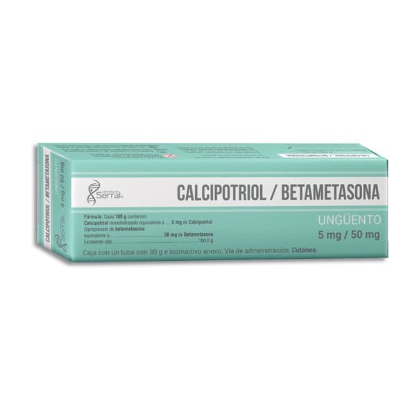 Calcipotriol/betametasona Ungüento Tubo C/30 G. 5-50 Mg/100 G.