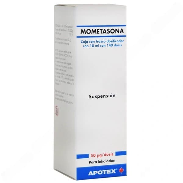 Mometasona (apotex) Susp. P/inhalación Nasal Fco. 18 Ml. C/140 Ds. 50 Mcg.